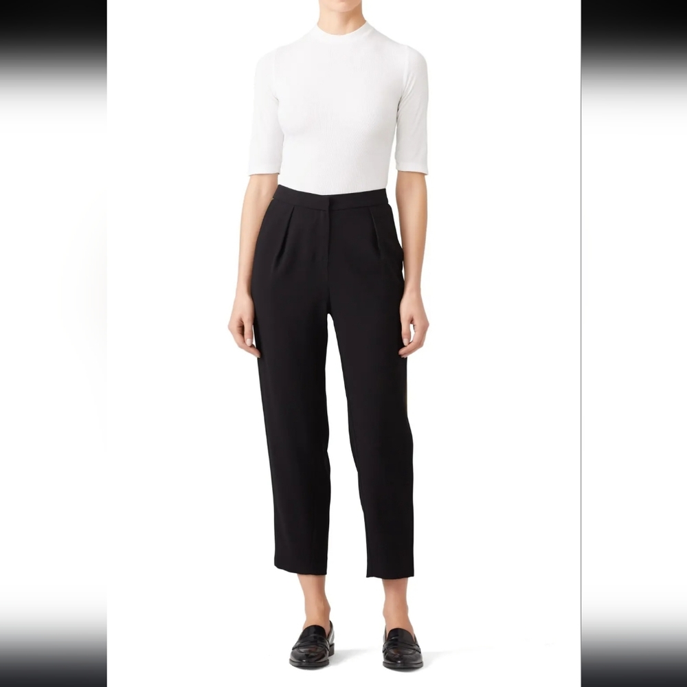 Ramy Brook High-Waist Cropped Carey Pants Women's 10 EUC